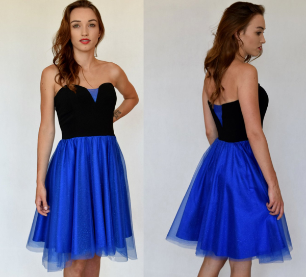 Niebieska sukienka estera