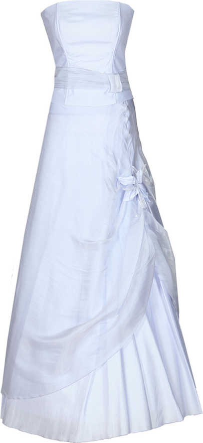 Niebieska sukienka Fokus rozkloszowana maxi