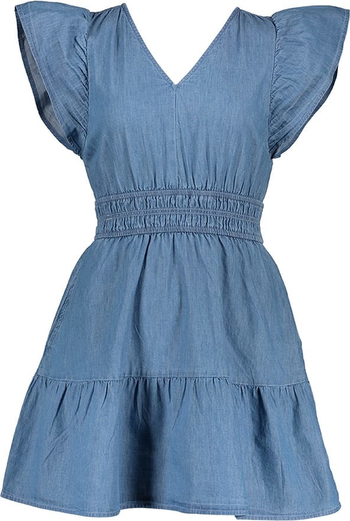Niebieska sukienka Gap w stylu casual mini rozkloszowana