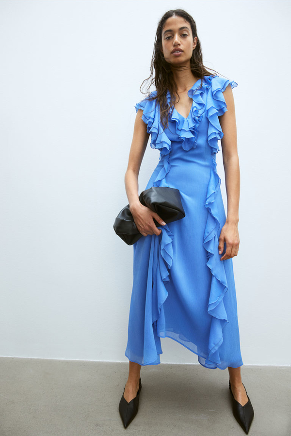 Niebieska sukienka H & M