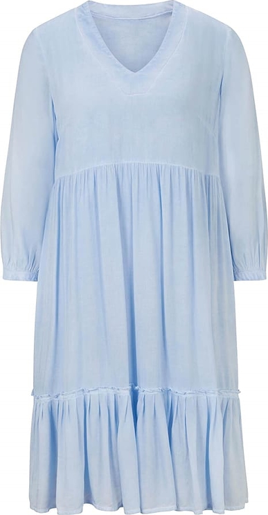 Niebieska sukienka Heine z długim rękawem w stylu casual mini