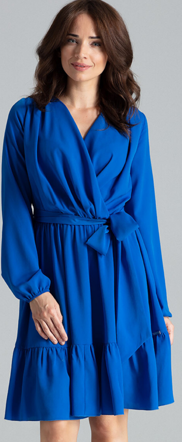 Niebieska sukienka LENITIF w stylu casual