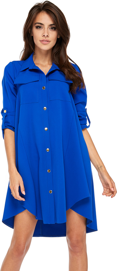 Niebieska sukienka made in poland by ooh la la