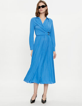 Niebieska sukienka Marella z dekoltem w kształcie litery v