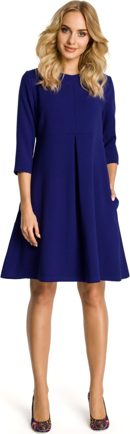 Niebieska sukienka MOE z wełny