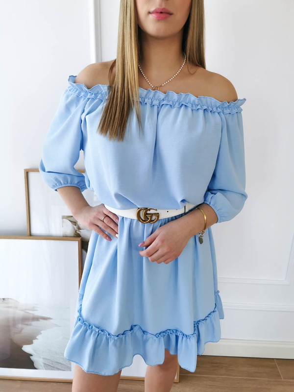 Niebieska sukienka Perfe mini