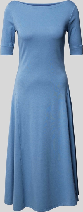 Niebieska sukienka Ralph Lauren midi prosta z bawełny
