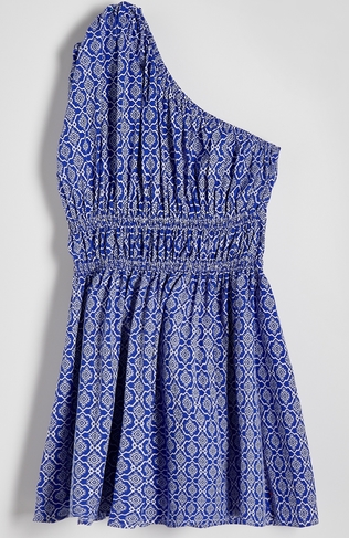Niebieska sukienka Reserved mini z tkaniny