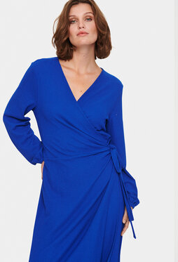 Niebieska sukienka Saint Tropez mini z długim rękawem w stylu casual