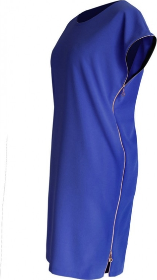 Niebieska sukienka Sklep XL-ka