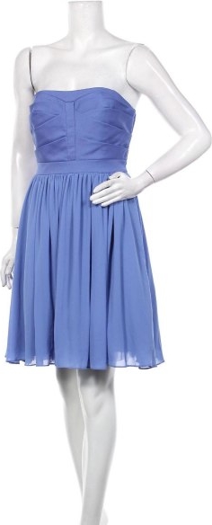 Niebieska sukienka Spotlight By Warehouse rozkloszowana mini bez rękawów