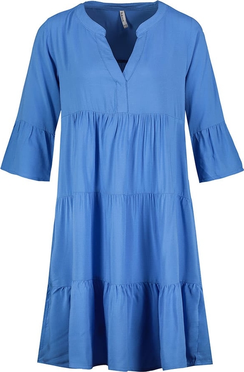 Niebieska sukienka SUBLEVEL z długim rękawem w stylu casual mini