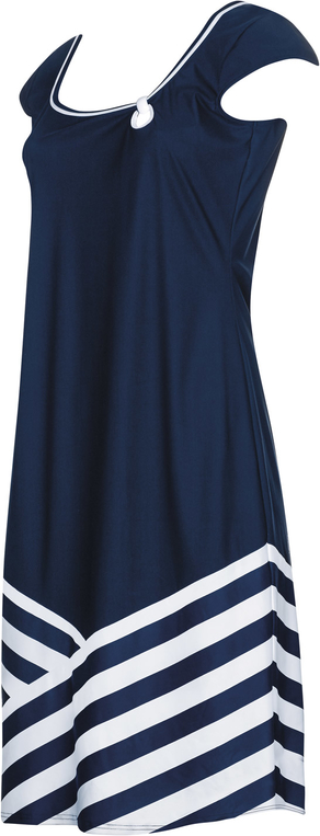 Niebieska sukienka Sunflair z dekoltem w kształcie litery v