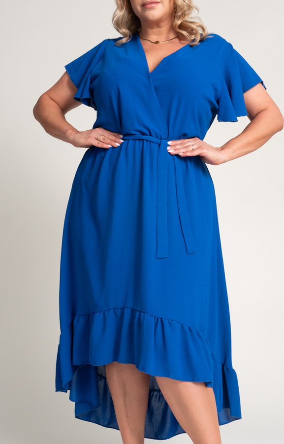 Niebieska sukienka Tono midi