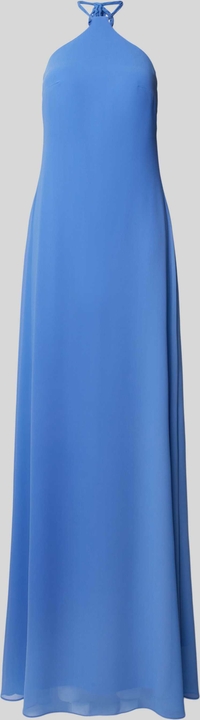 Niebieska sukienka Troyden Collection maxi bez rękawów