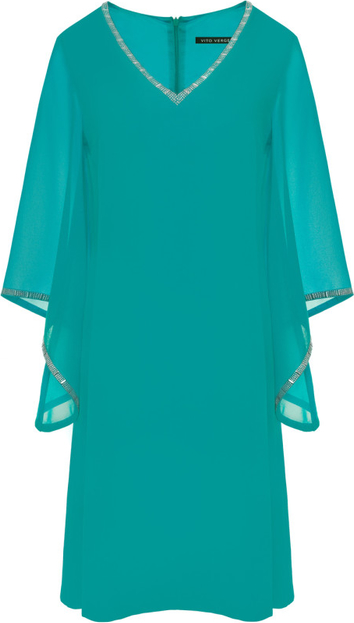 Niebieska sukienka VitoVergelis z szyfonu