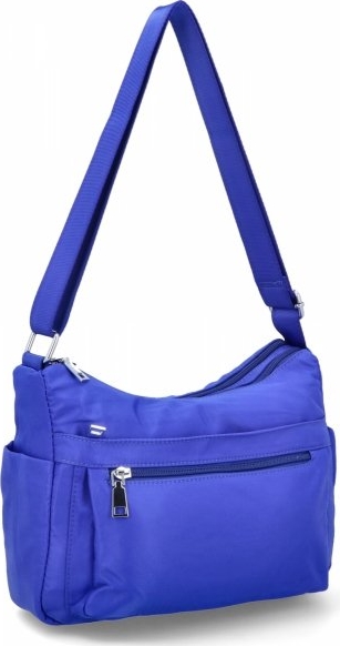 Niebieska torebka Herisson w młodzieżowym stylu matowa