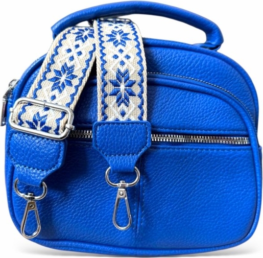 Niebieska torebka Herisson w młodzieżowym stylu średnia na ramię