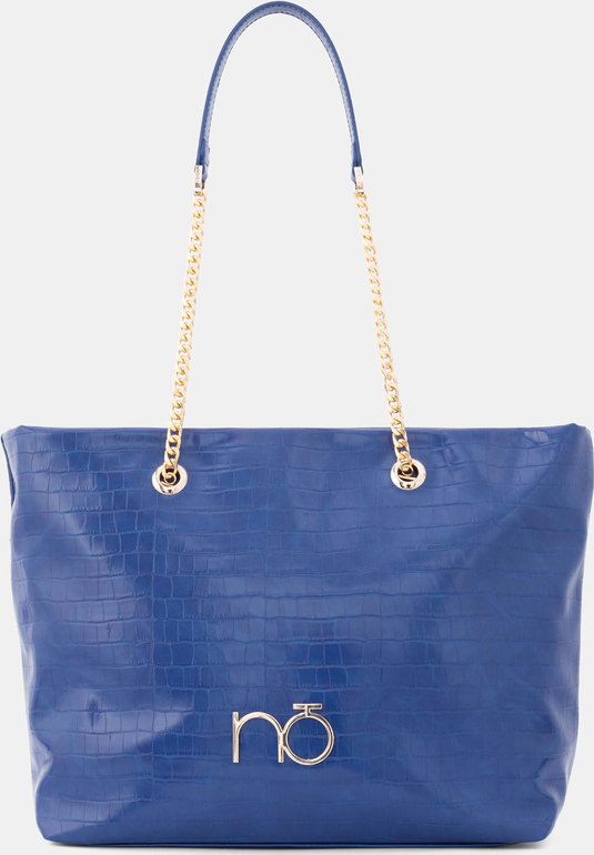 Niebieska torebka NOBO w wakacyjnym stylu matowa na ramię