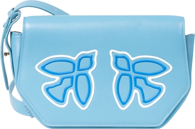 Niebieska torebka Pinko średnia ze skóry