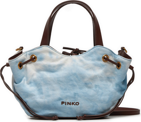 Niebieska torebka Pinko w wakacyjnym stylu