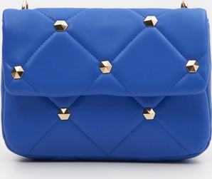 Niebieska torebka Sinsay średnia matowa w stylu glamour