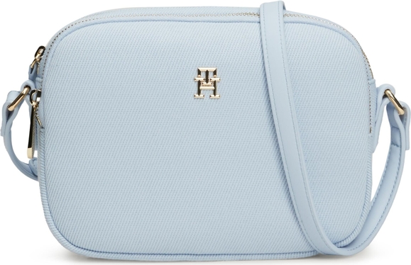 Niebieska torebka Tommy Hilfiger średnia w młodzieżowym stylu matowa