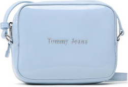 Niebieska torebka Tommy Jeans na ramię w młodzieżowym stylu matowa
