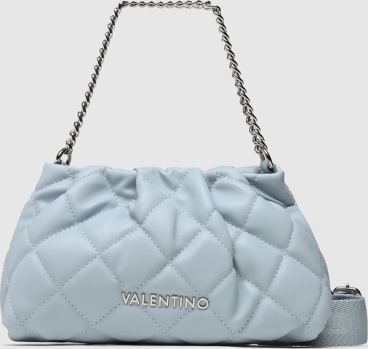 Niebieska torebka Valentino by Mario Valentino mała w młodzieżowym stylu matowa