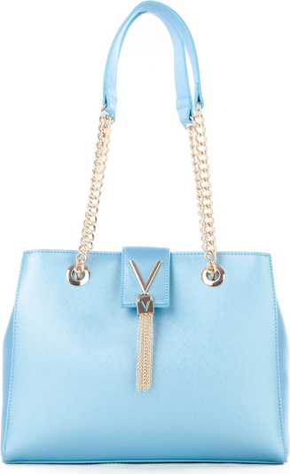 Niebieska torebka Valentino by Mario Valentino na ramię