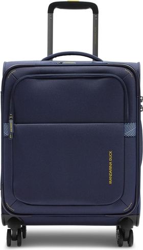Niebieska walizka Mandarina Duck z tkaniny