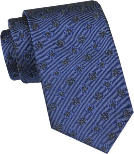 Niebieski krawat Angelo Di Monti