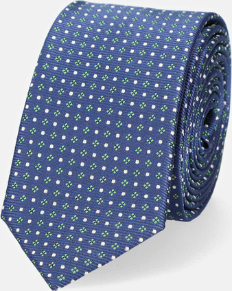 Niebieski krawat LANCERTO