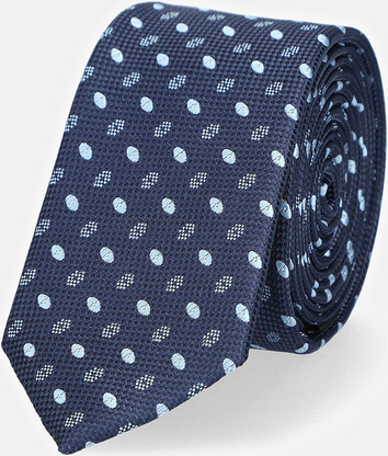 Niebieski krawat LANCERTO