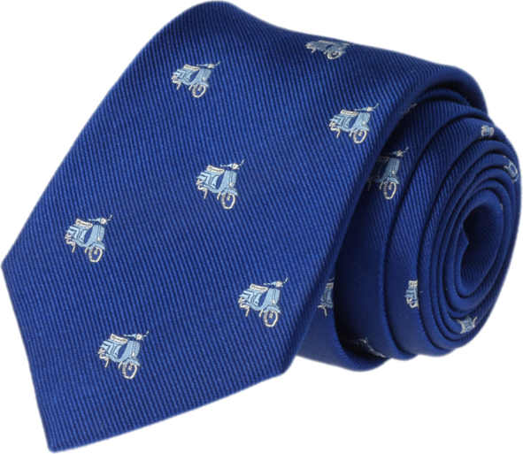 Niebieski krawat Republic of Ties z nadrukiem