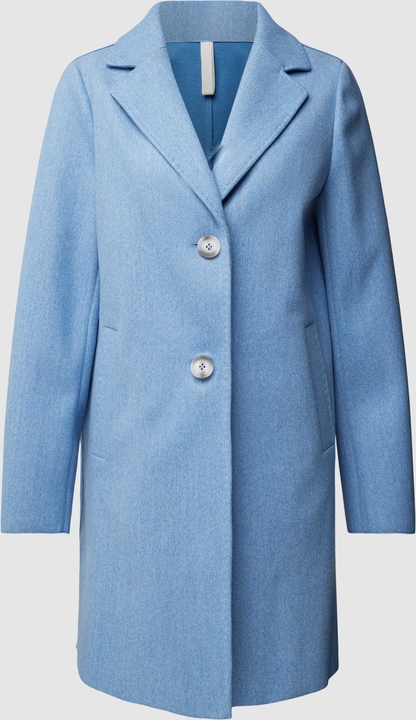 Niebieski płaszcz Betty Barclay w stylu casual bez kaptura