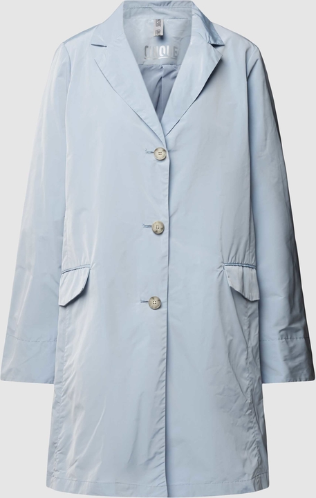Niebieski płaszcz Cinque w stylu casual bez kaptura