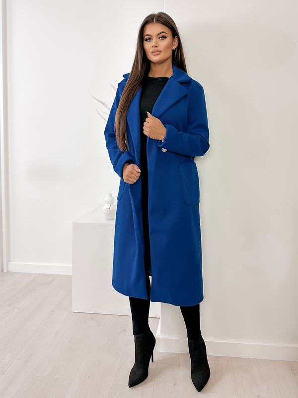 Niebieski płaszcz Ubra w stylu casual