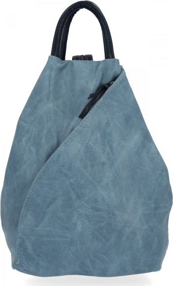 Niebieski plecak Hernan ze skóry ekologicznej