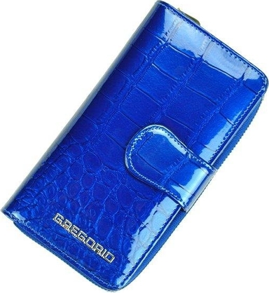 Niebieski portfel Pellucci ze skóry