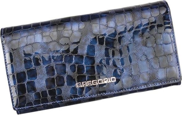 Niebieski portfel Pellucci ze skóry