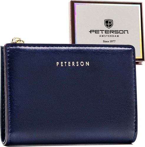 Niebieski portfel Peterson