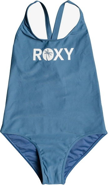 Niebieski strój kąpielowy Roxy z nadrukiem w stylu casual