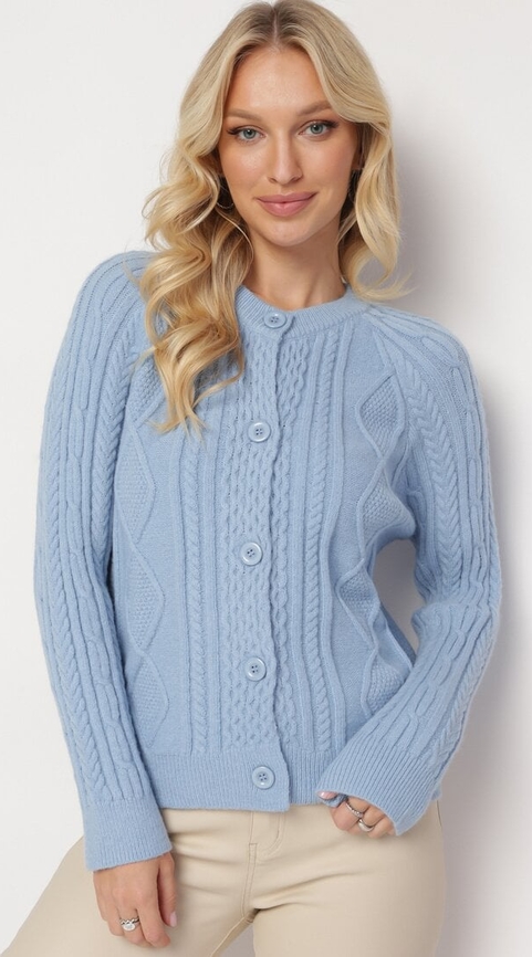 Niebieski sweter born2be