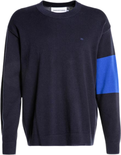 Niebieski sweter Calvin Klein z bawełny