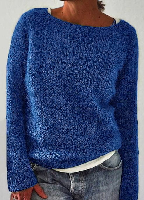 Niebieski sweter Cikelly w stylu casual