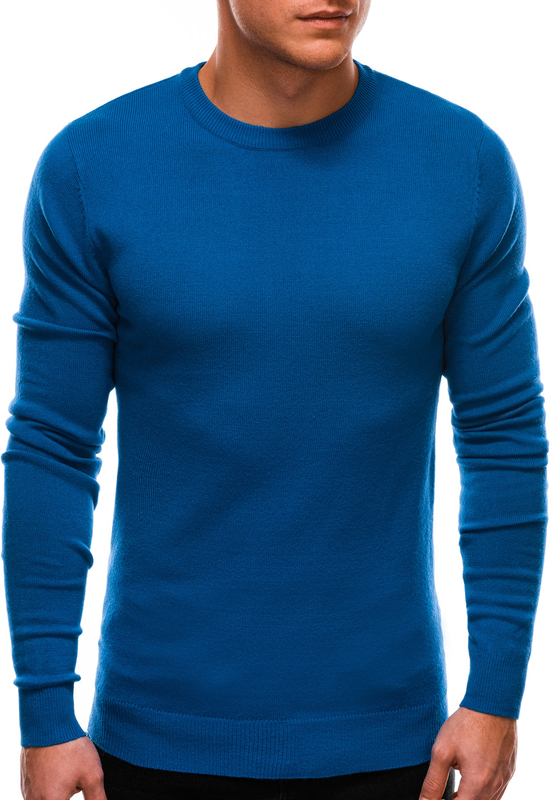 Niebieski sweter Edoti w stylu casual