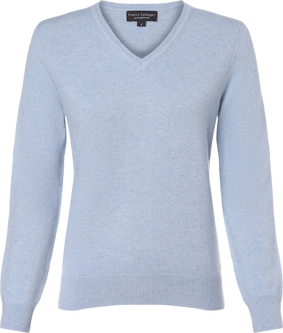 Niebieski sweter Franco Callegari w stylu casual