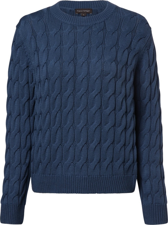 Niebieski sweter Franco Callegari z bawełny