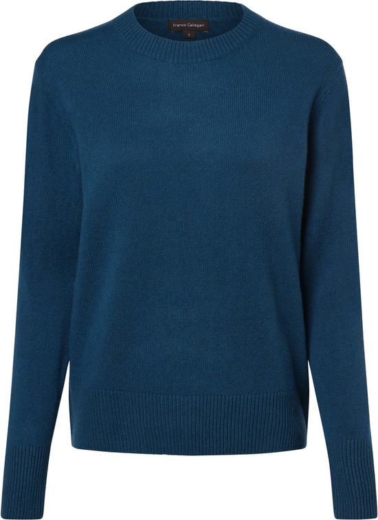 Niebieski sweter Franco Callegari z wełny w stylu casual